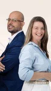 Priscila e Franco, terapeutas do Instituto Sonar.E